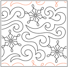 Breezy Snowflakes Pantograph