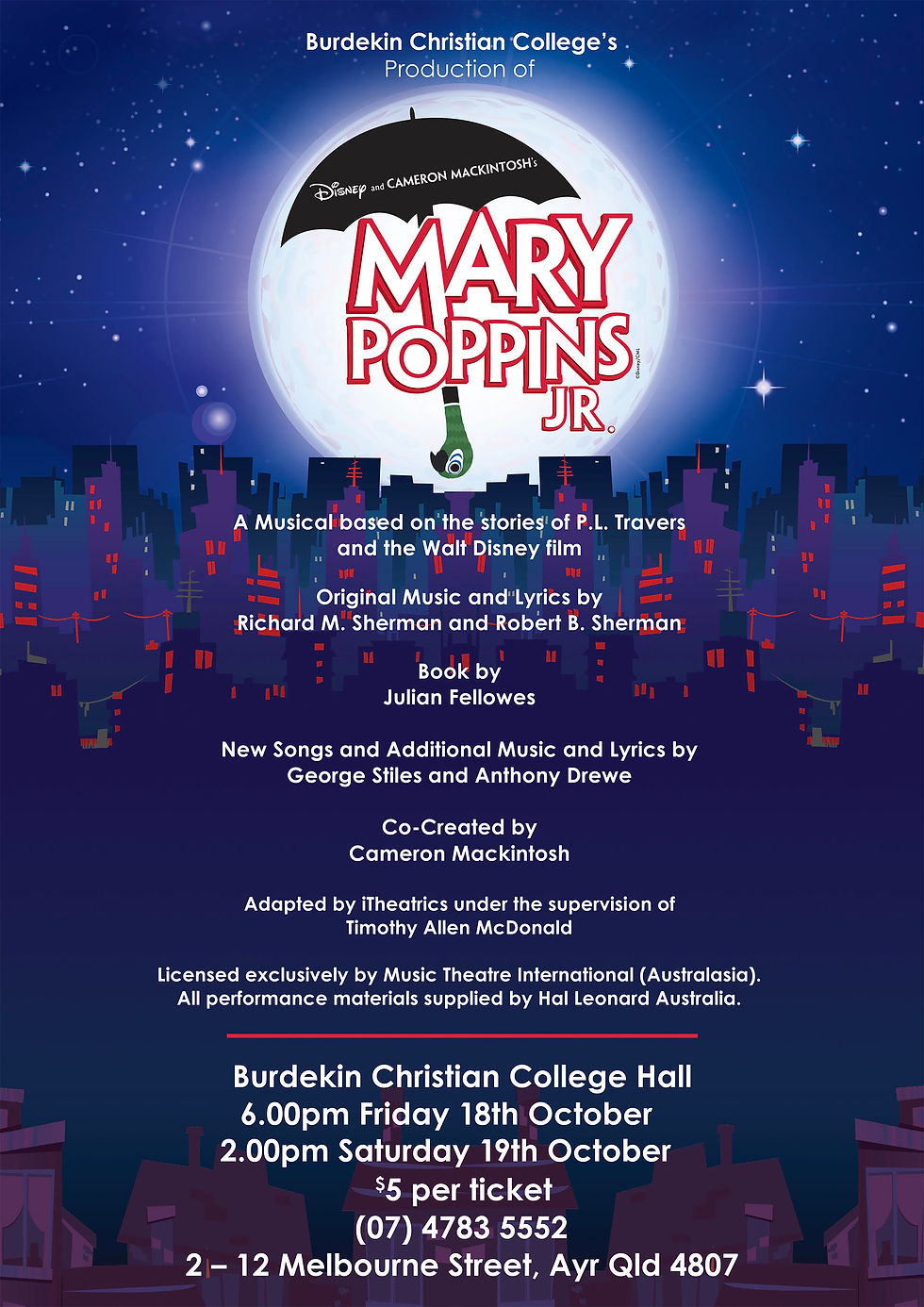 BCC's Mary Poppins the Musical