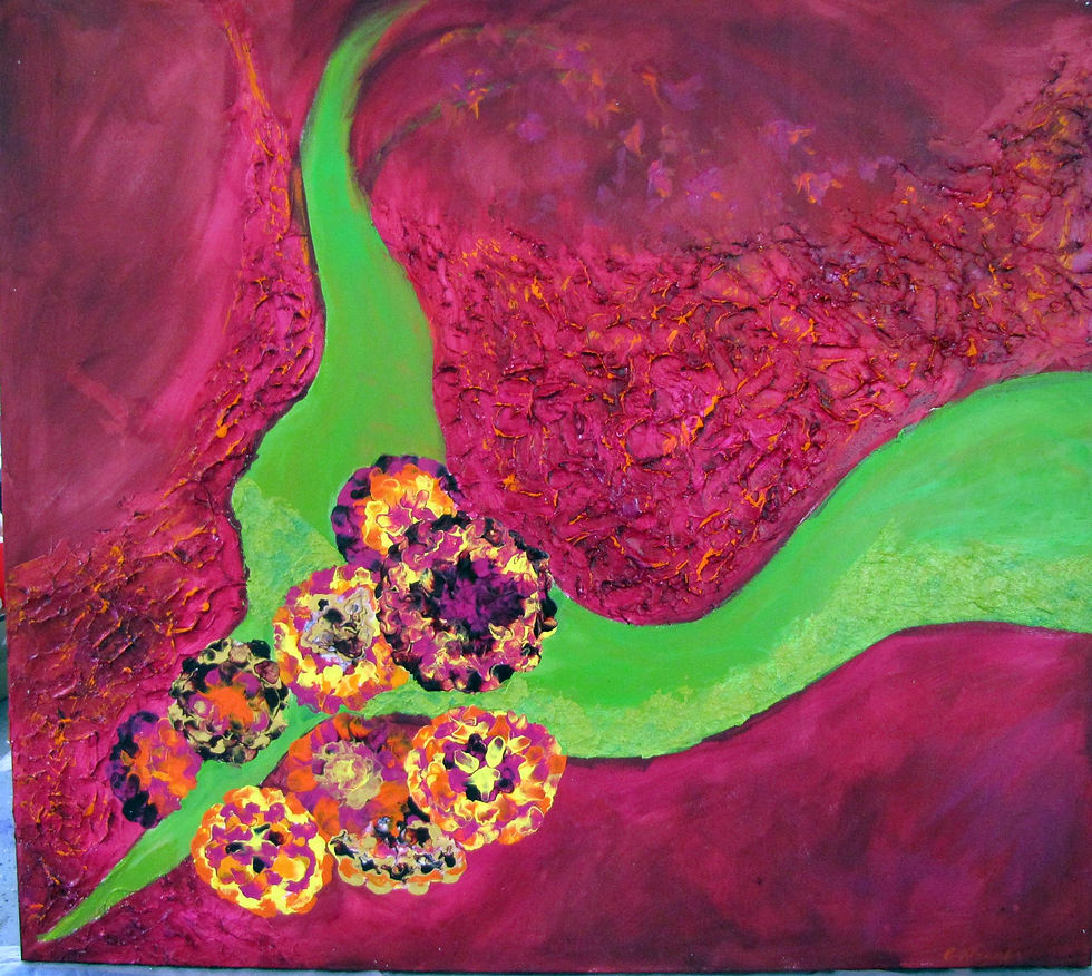 Magenta Abstract Still Life 1