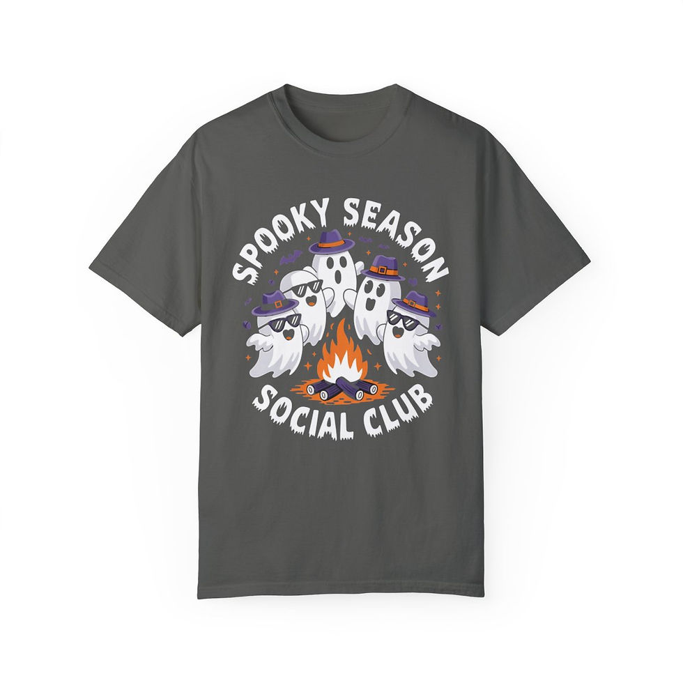 Spooky Season Social Club, Retro Spooky Shirt, Spooky Halloween, Vintage Halloween Shirt, Cozy Season Shirt, Cute Fall Shirt