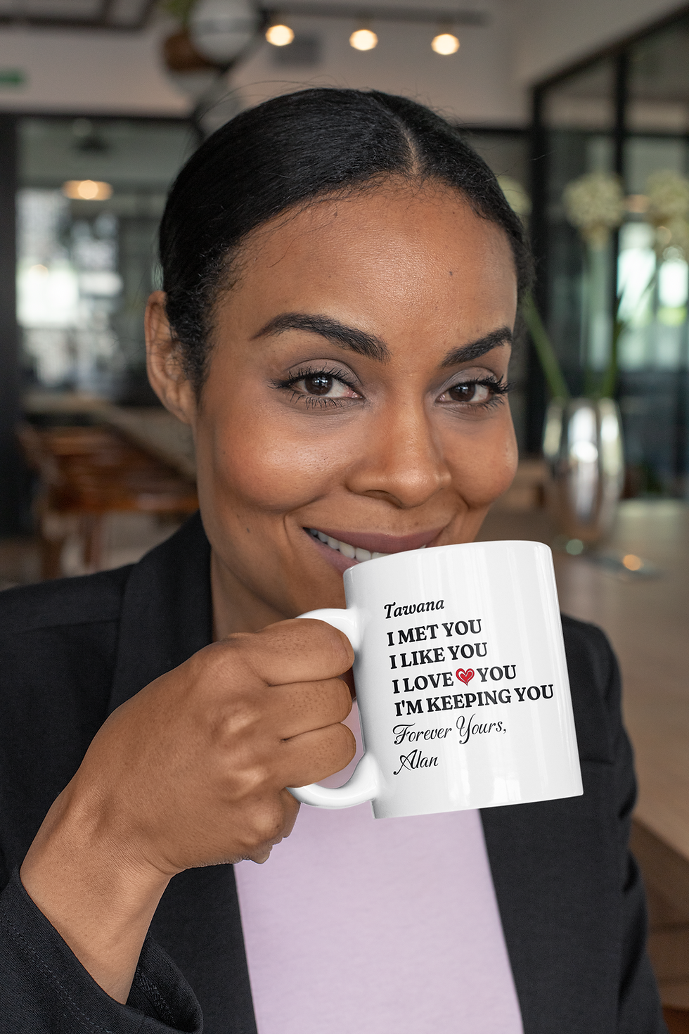 Thumbnail: Personalized Valentine's Day Mug - Custom Coffee Mug for Couples | Perfect Gift for Boyfriend, Girlfriend, Husband, or Wife