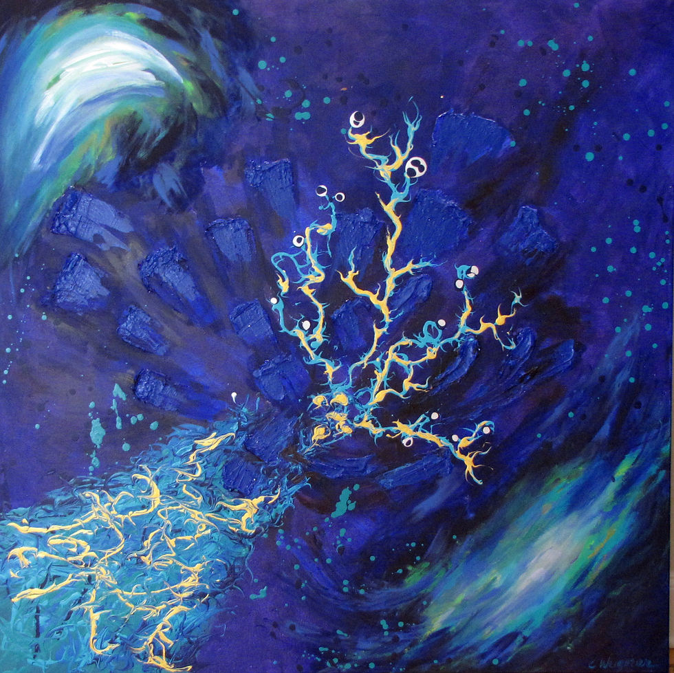 Arise: Blue Abstract Still Life