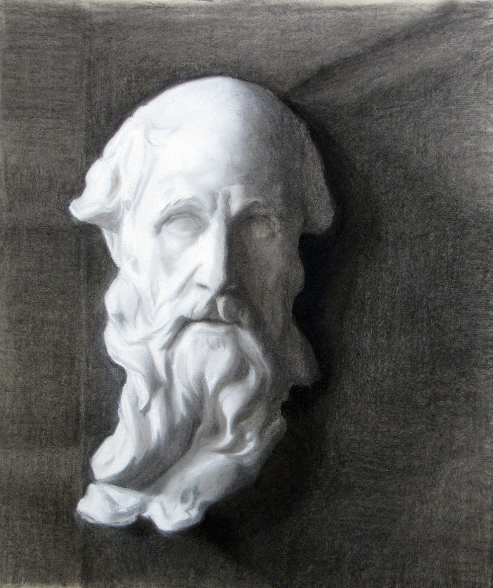 Charcoal Cast Drawing