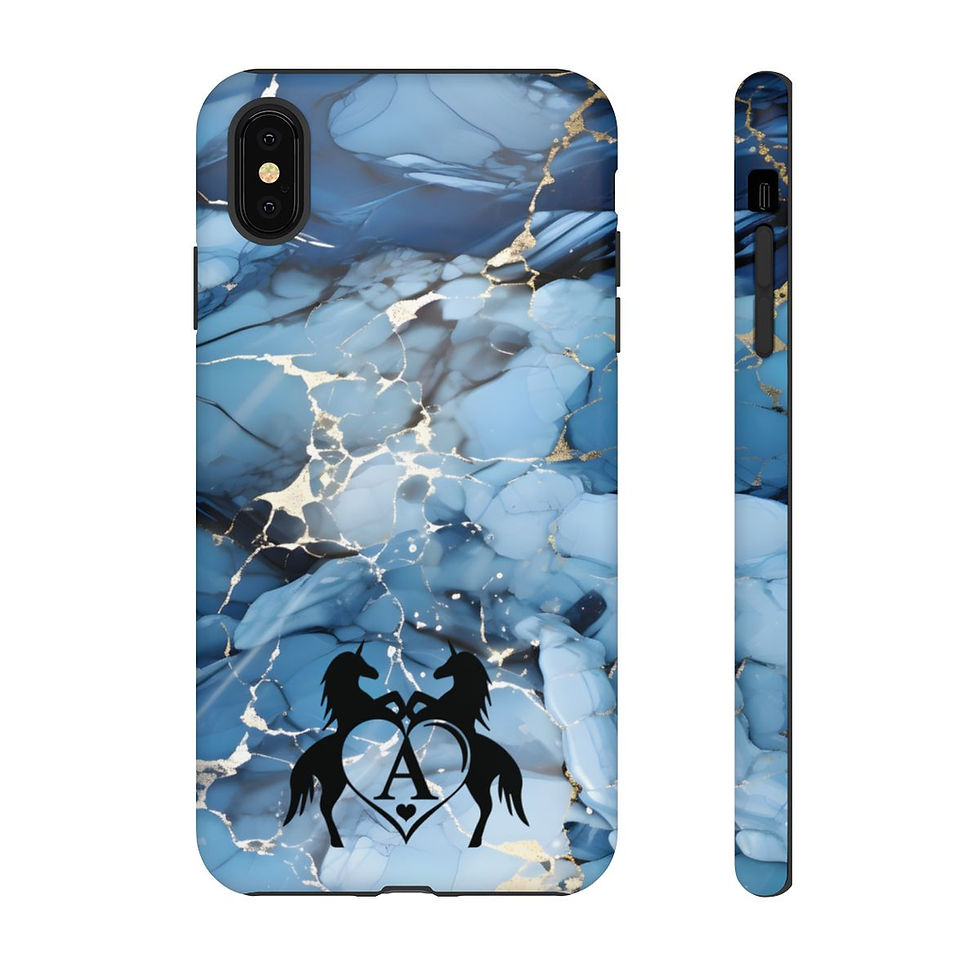 Thumbnail:  Marble Phone Case For iPhone and Samsung Custom Personalized Unicorn Monogram