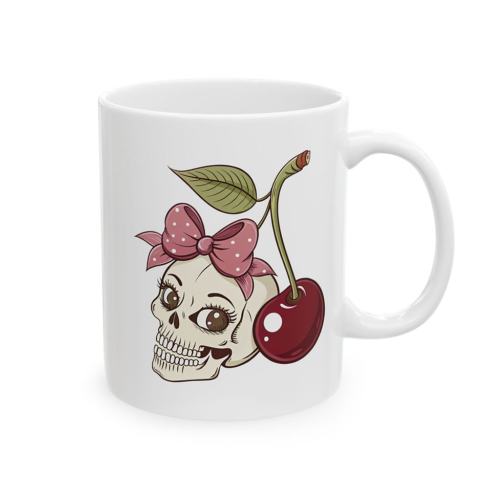 Thumbnail: Gifts For Her, Cherries Coffee Mug, Cherry Mug Ceramic, Cherry Coffee Cup, Cherry Coquette Mug, Coffee Lover Gift