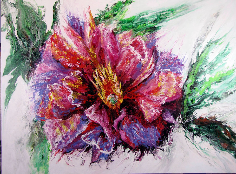 Abstract Pink Peony