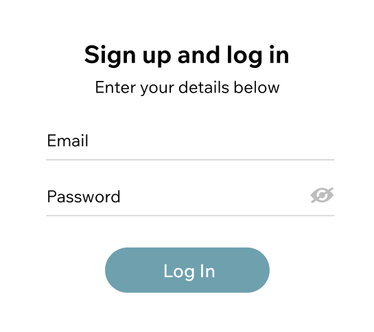 A login form on a fictitious cosmetic company’s website named Voerbon prompting users to enter their email and password, with a "Log In" button below the fields.