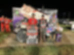 A picture of Sam Hafertepe Jr in victory lane at WaKeeney Speedway!