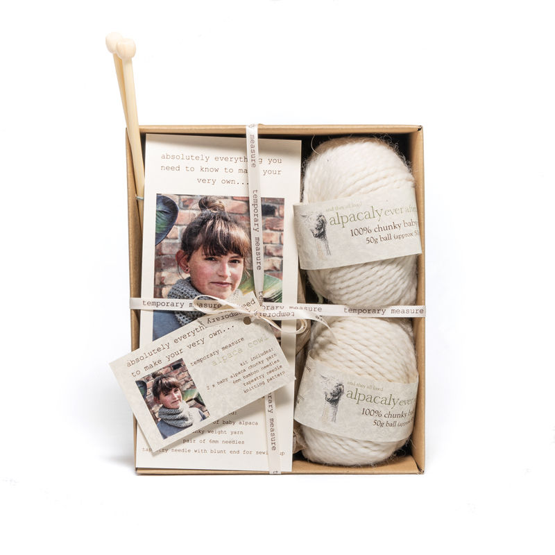 Thumbnail: alpaca cowl knitting kit