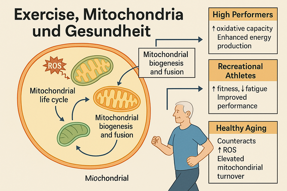 Abbildung: Mitochondrien, Training & Zielgruppen, erstellt durch ChatGPT4o