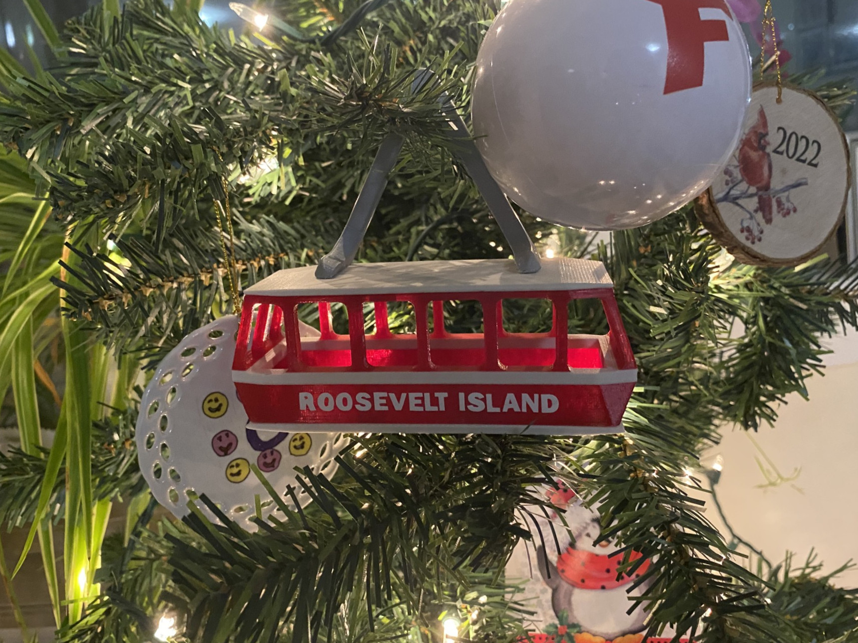 Old Roosevelt Island Tram Ornament