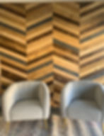 Multi colored Chevron Wall