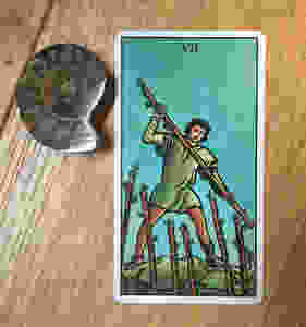 7 Wands - Pamela Coleman Smith RWS Tarot