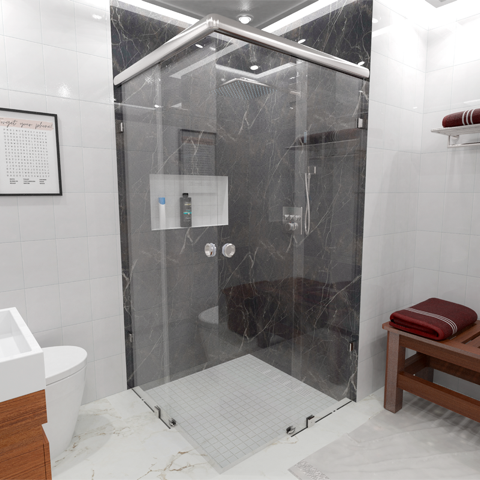 Cancel de Baño Escuadra