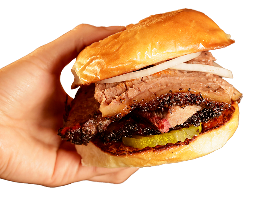 Smoked BBQ sandwich with Thai flavors at Charm Taphouse Conroe