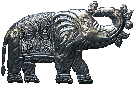 Indian-inspired elephant graphic used in Musaafer NYC interior design