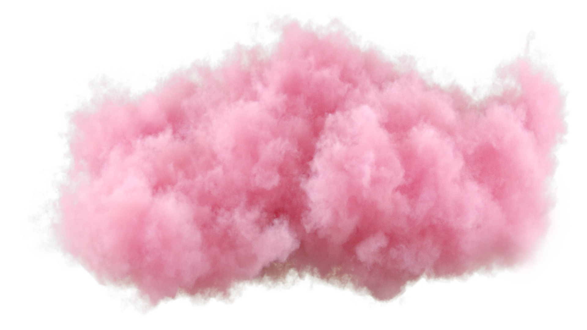 Pink cloud graphic from Little Bubble arcade theme