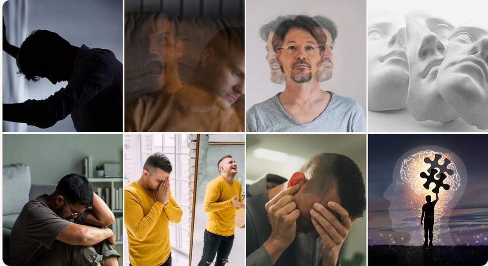 There are many images that make sense and do not make sense. The truth is– you can look at anything and think of schizophrenia especially when only remembering certain parts of a movie or about school or what you study.