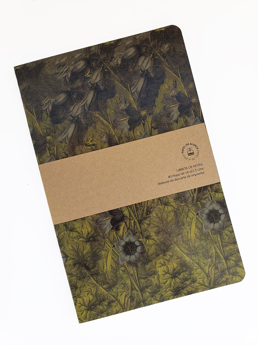Libreta Flores Verdes