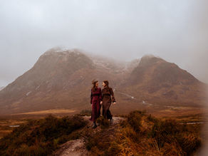 Glencoe, Scottish Highlands queer couples photoshoot - how to plan for extreme weather - Scotland queer photographer