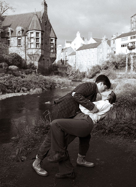 Queer Scotland engagement photographer