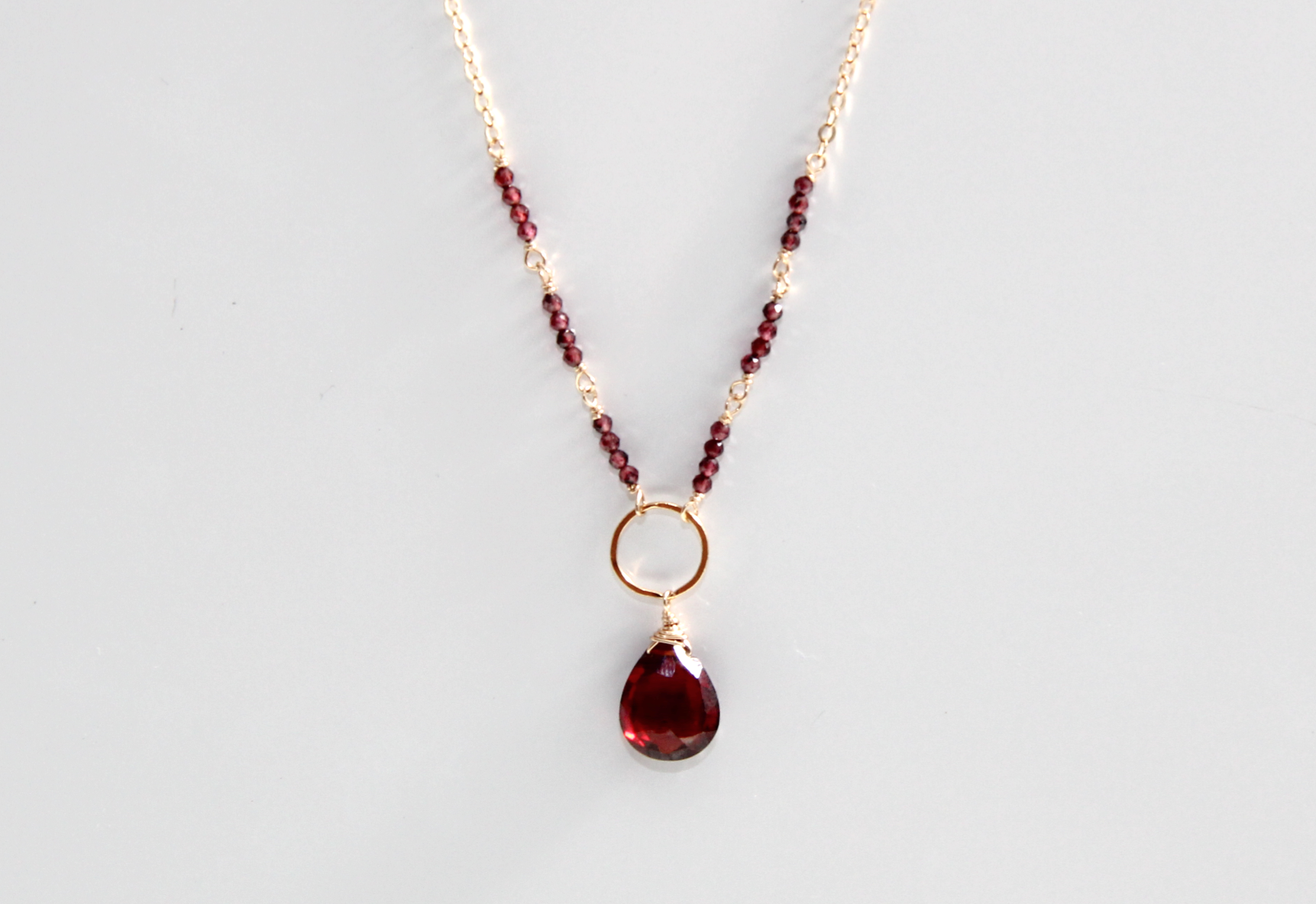 Garnet w/mini Garnet Rondelles