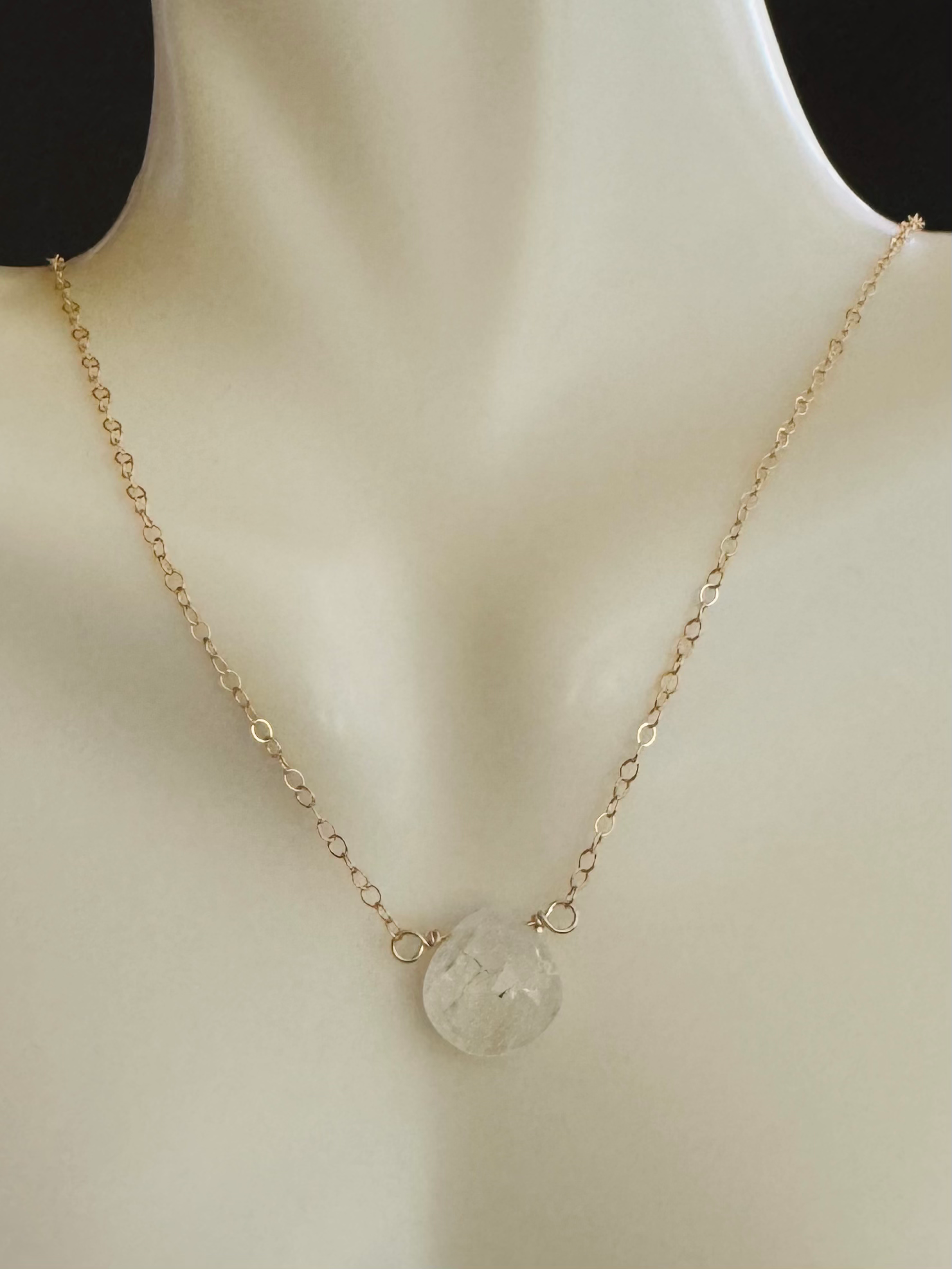 Rainbow moonstone in line