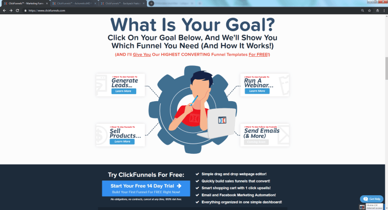 this image shows clickfunnels sales automation