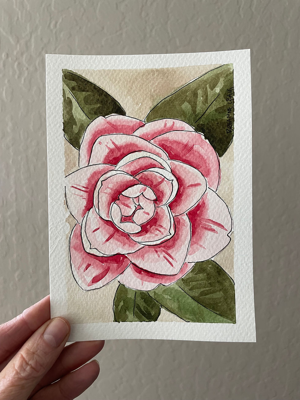 Thumbnail: Camellia watercolor