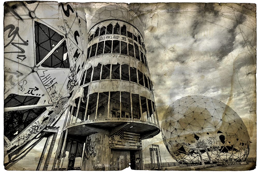 Teufelsberg Abandoned Berlin | Photo digitally altered by Jacqueline Stuart