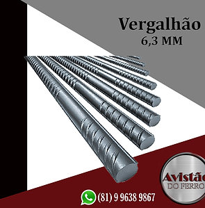 VERGALHÃO CA 60 -6,3MM