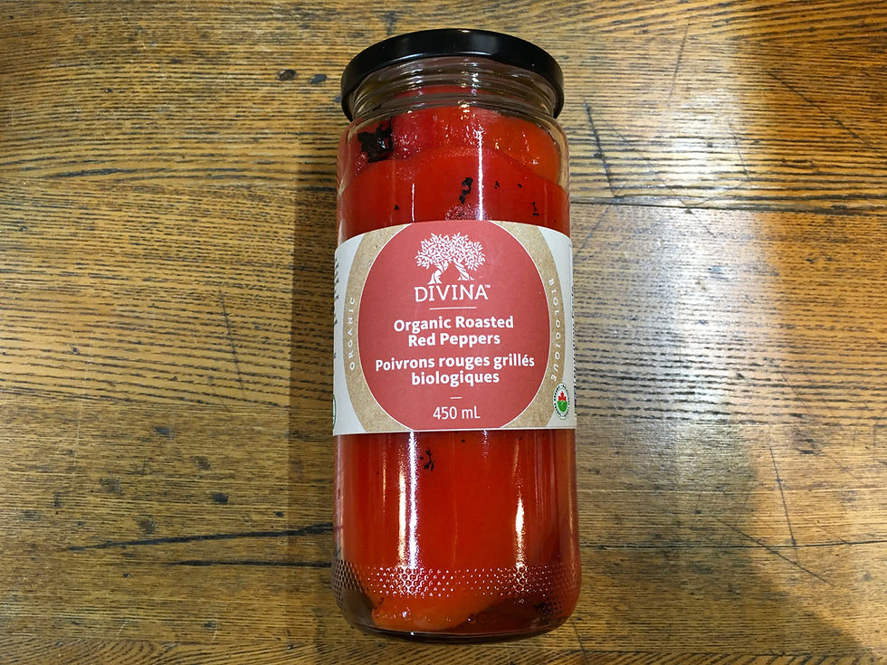 Red Peppers Roasted- Divina 450ml
