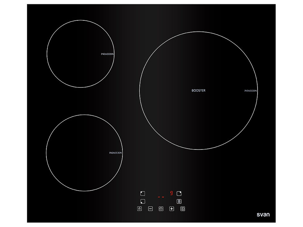 PLACA INDUCCION SVAN SVI6391 3 FUEGOS 29CM