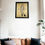 Thumbnail: Handmade Ukrainian dancer wall art, wood burned birch sign with folk design.
