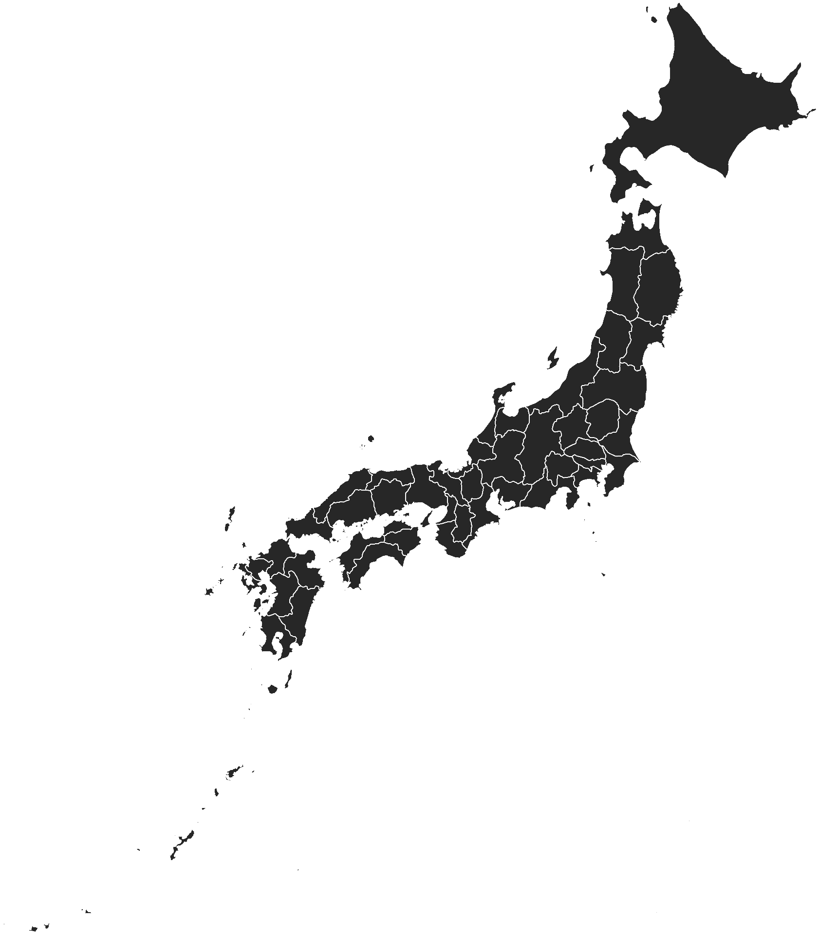 Japan map of destinations