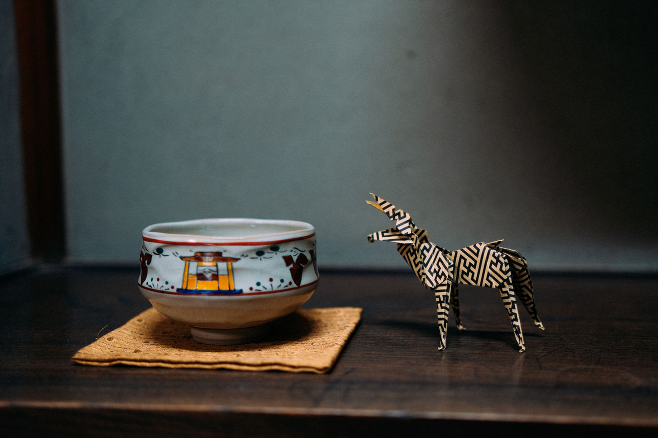 Deer origami symbolizing Nara