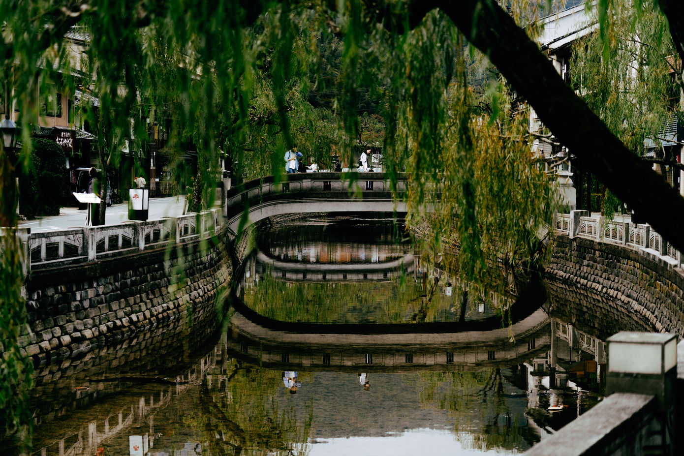 Traditional onsen town in Japan