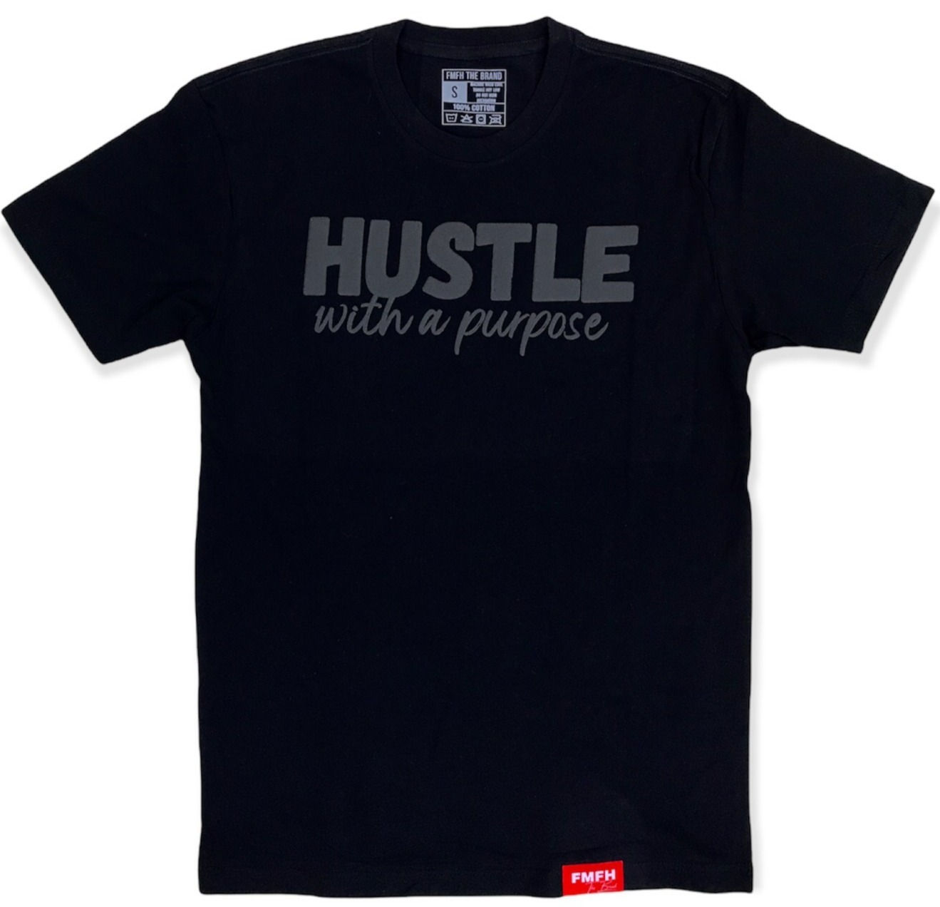 Black Hustle with a Purpose- Tee