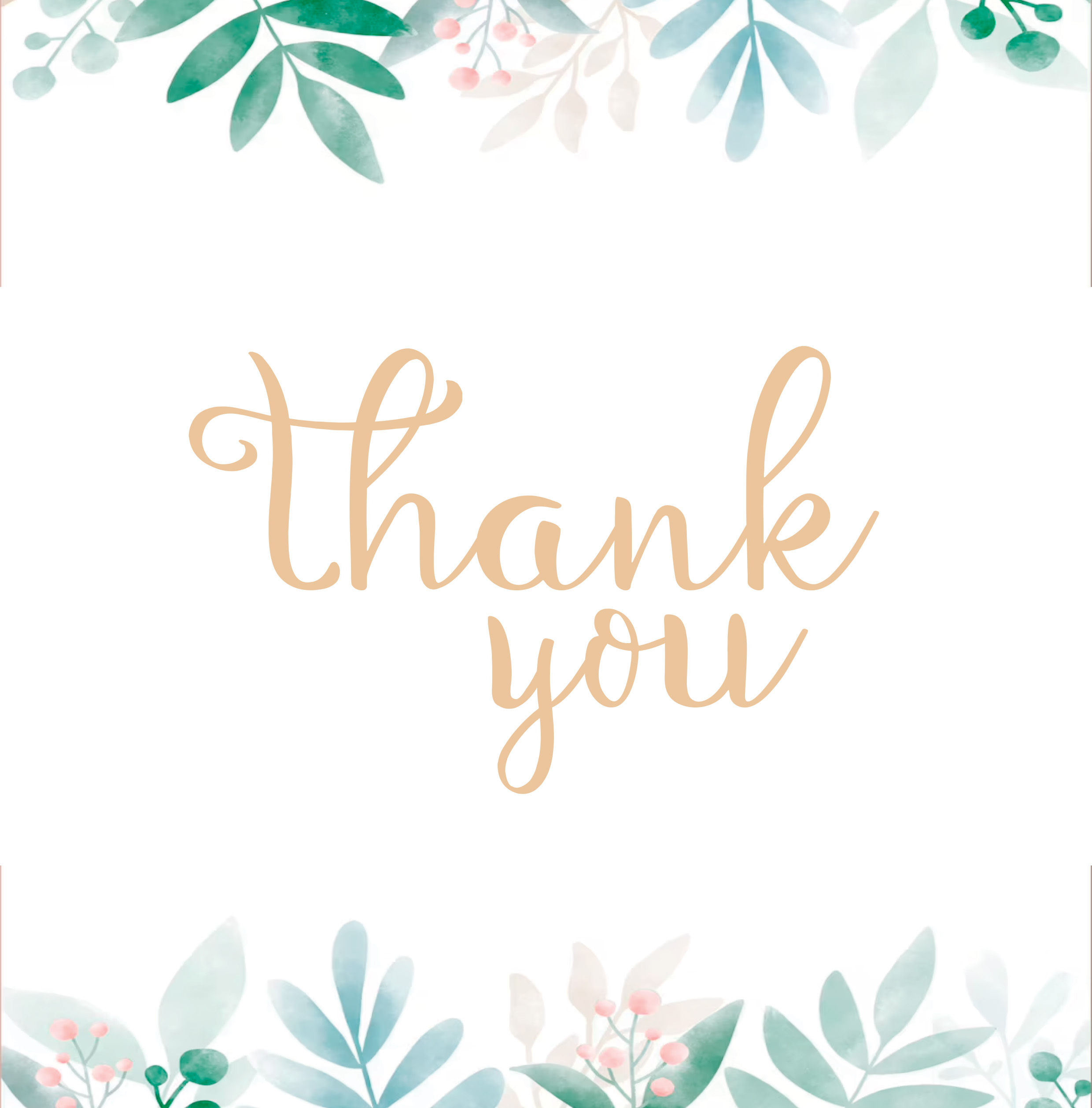 Thank you card