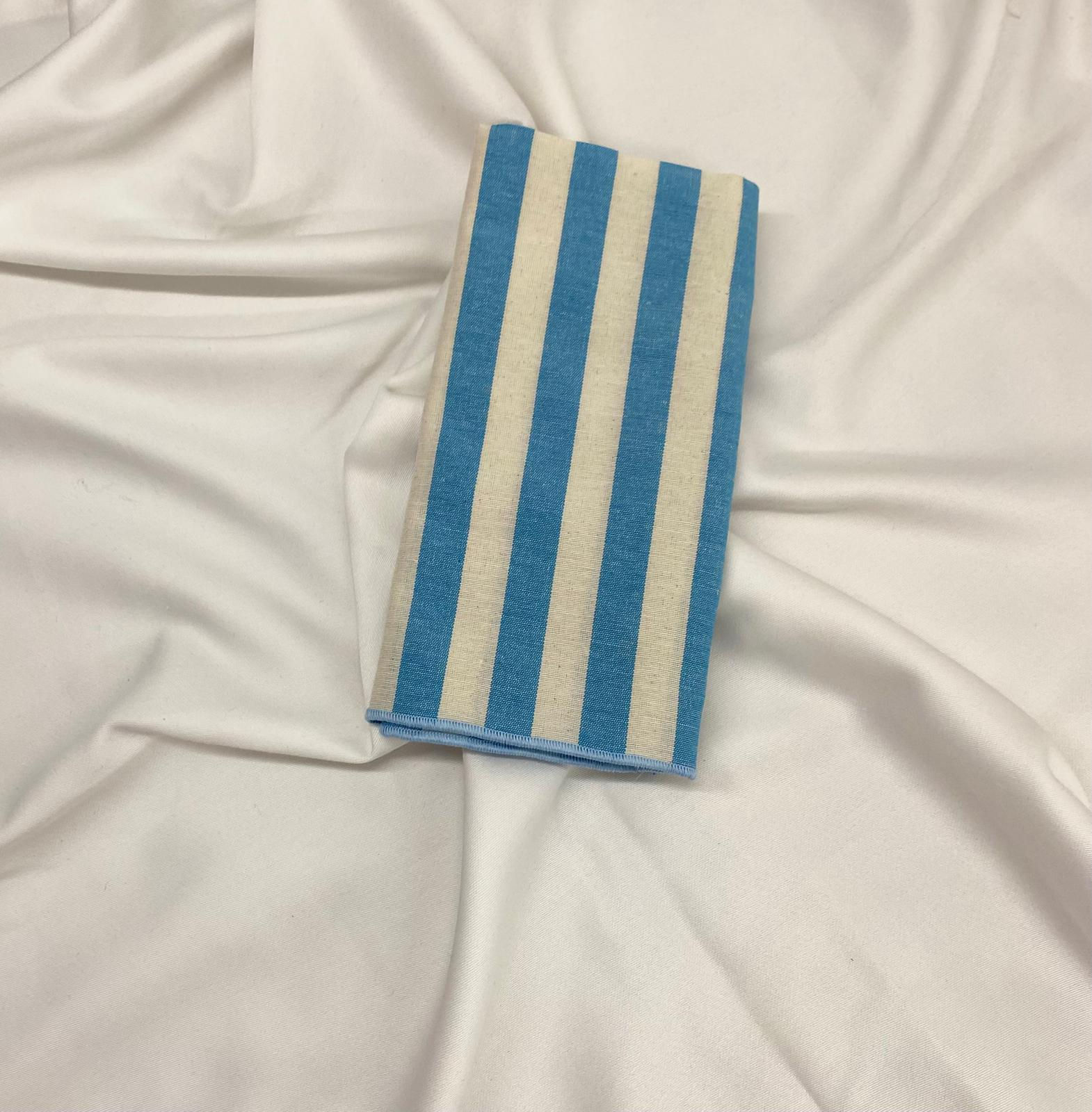Servilleta Raya Blue con festón (44x44)