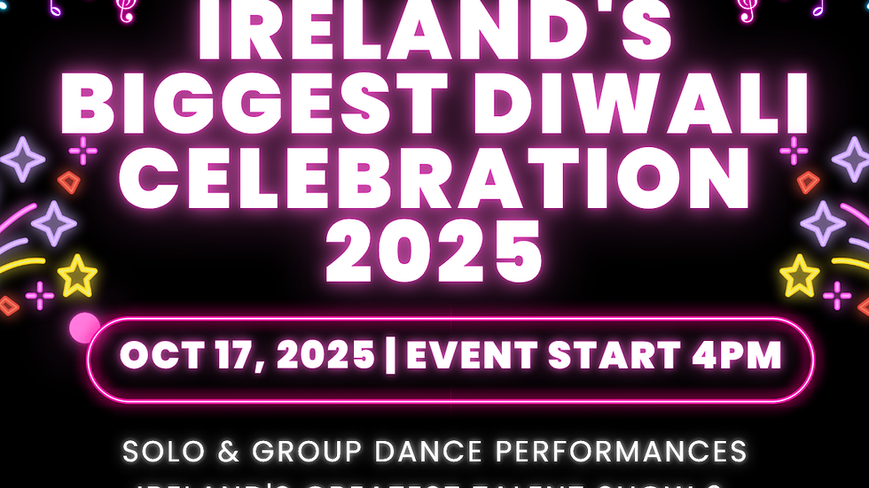 Wide angle view of people celebrating Diwali with lights and decorations