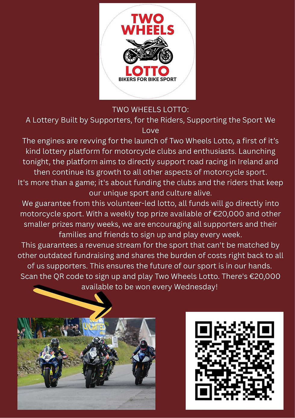 TWO WHEELS LOTTO bikers for bike sport