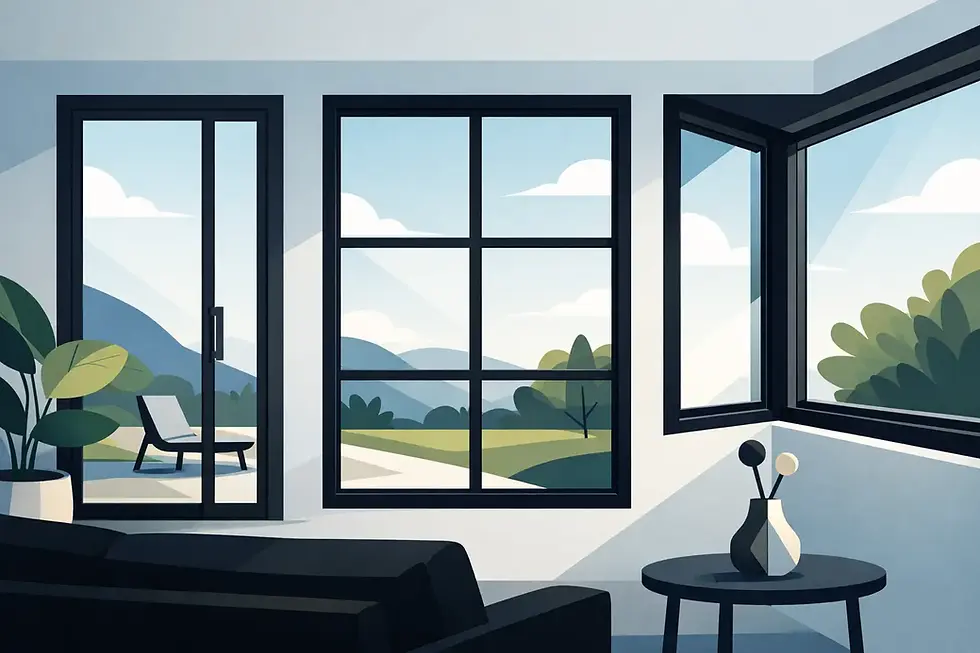 Modern Black Window Frames That Last