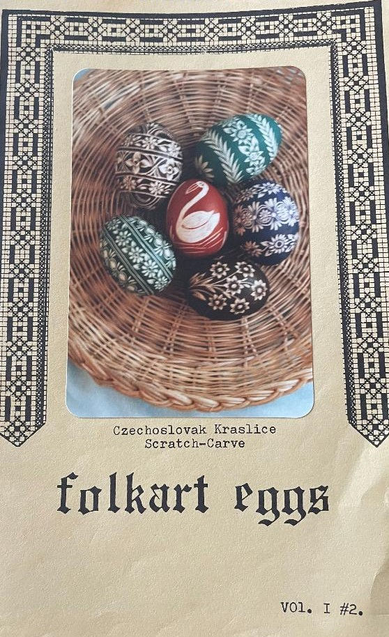 Folkart Eggs- Czechoslovak Kraslice Scratch-Carve