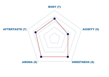 Mysore Nuggets Extra Bold Flavor Profile Radar Graph