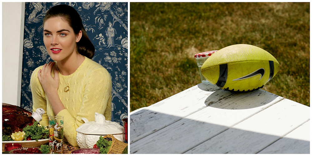 Thanksgiving, 1984 and Bonne Maman and Football by Roe Ethridge.