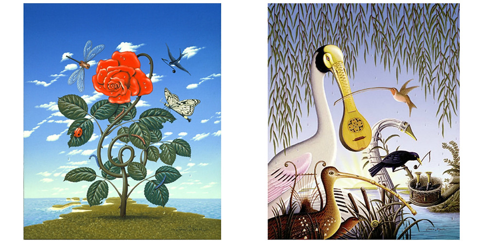 (Left) Summer Sounds and (right) Dawn Chorus by James Marsh