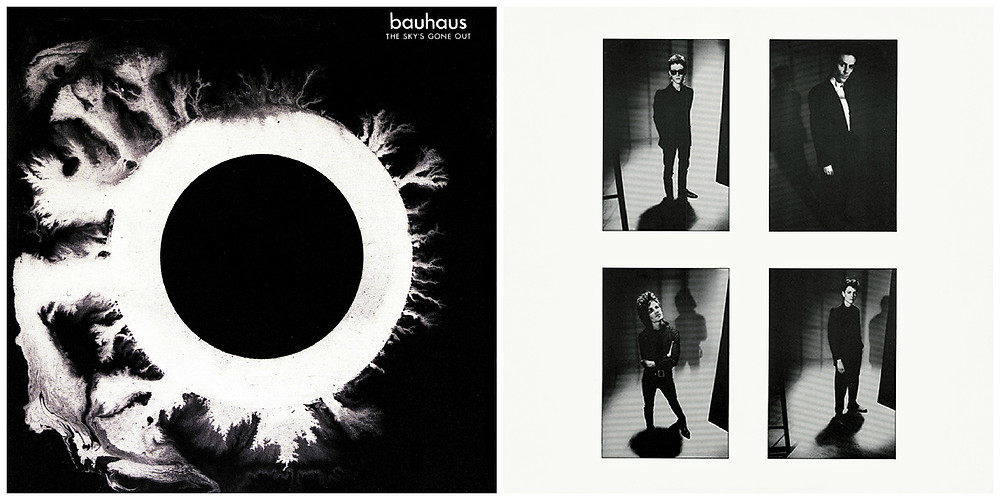 Cover art and inner sleeve for Bauhaus - The Sky's Gone Out.