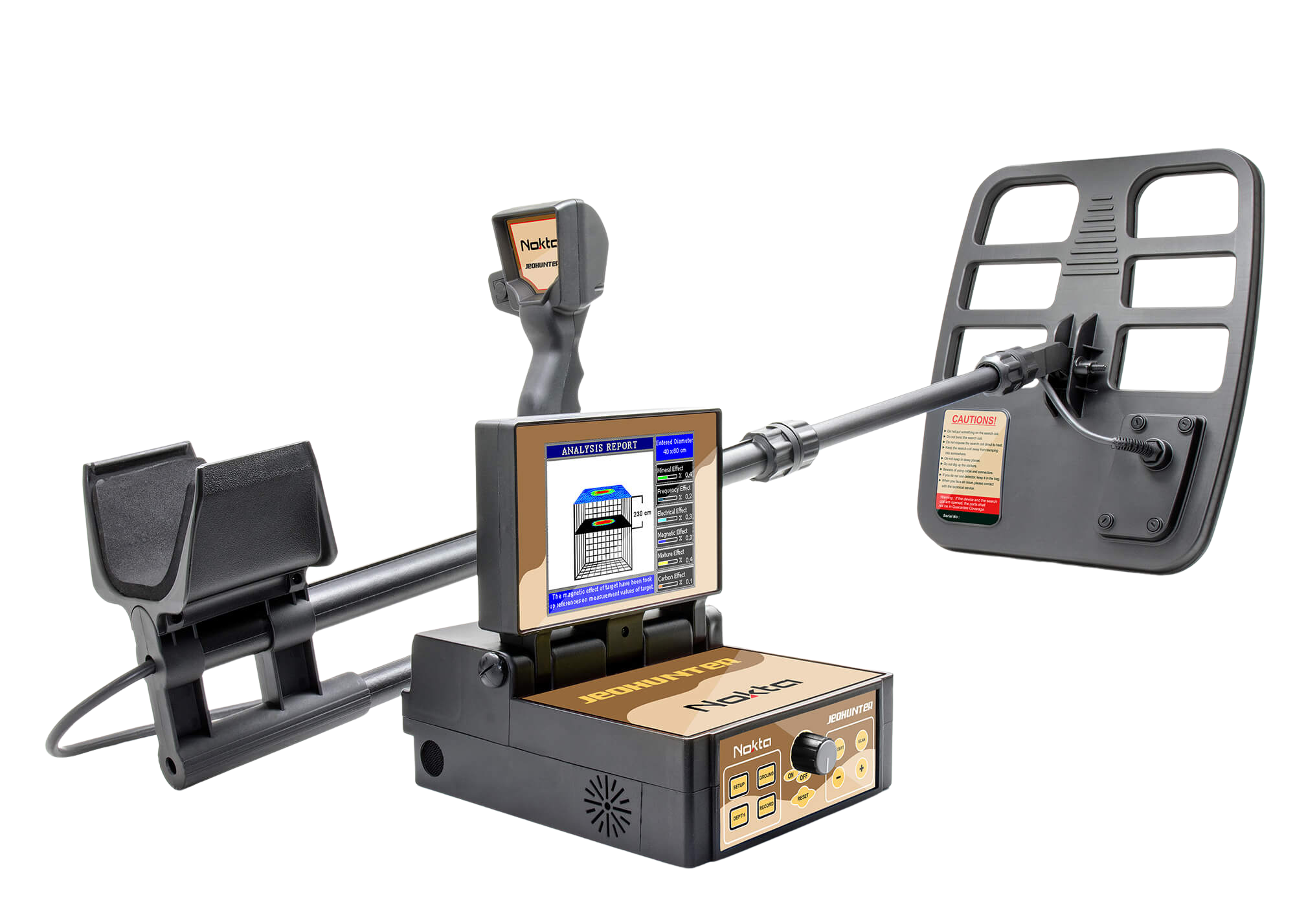 Nokta Jeohunter 3D Dual System metal detector with graphical display and control unit