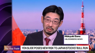 Bloomberg analyst talking about the Japanese yen weakness.